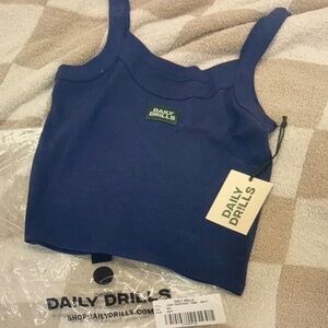 Daily Drills Navy Tank Top